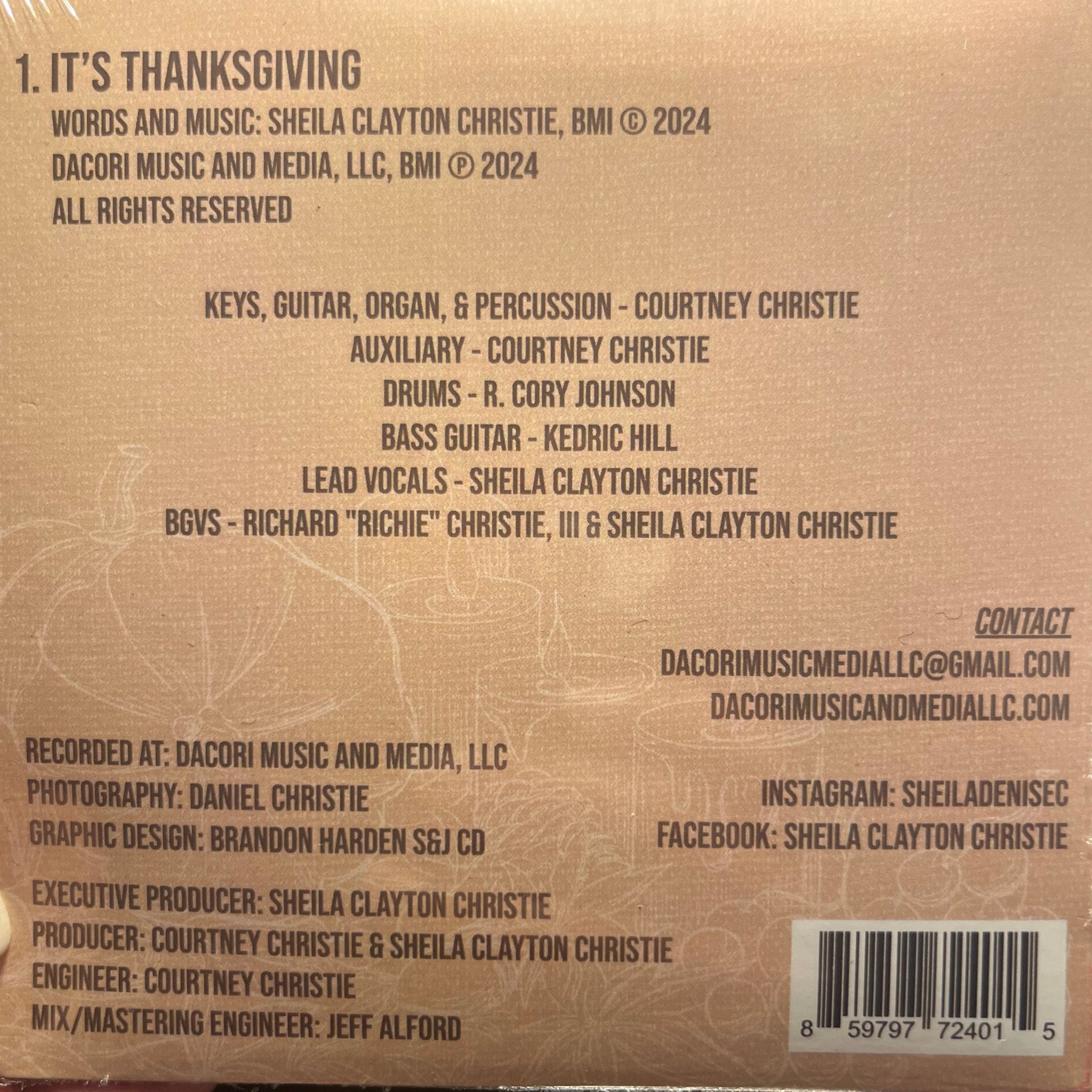 Its Thanksgiving Single Album Cover
